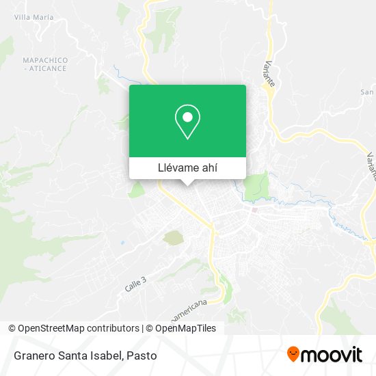 Mapa de Granero Santa Isabel