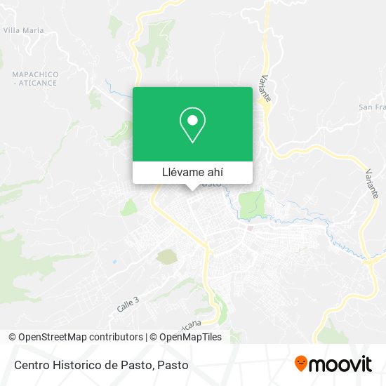 Mapa de Centro Historico de Pasto