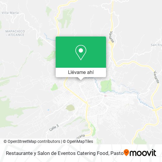 Mapa de Restaurante y Salon de Eventos Catering Food