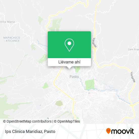 Mapa de Ips Clinica Maridiaz