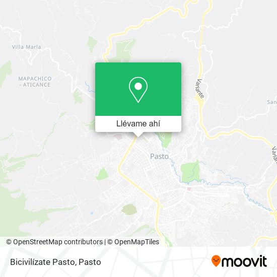 Mapa de Bicivilízate Pasto