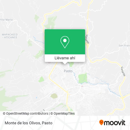 Mapa de Monte de los Olivos