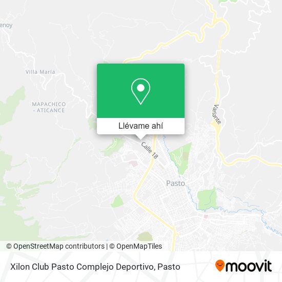 Mapa de Xilon Club Pasto Complejo Deportivo