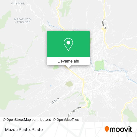 Mapa de Mazda Pasto