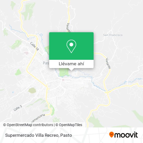 Mapa de Supermercado Villa Recreo