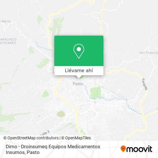 Mapa de Dimo - Droinsumeq Equipos Medicamentos Insumos