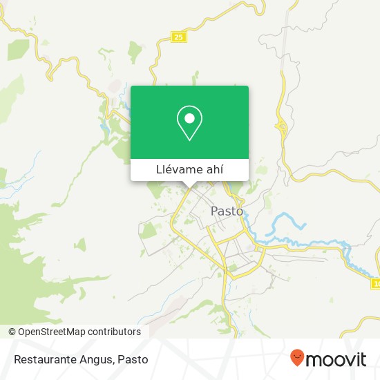 Mapa de Restaurante Angus, 170 Avenida Panamericana 14 Comuna 7, Pasto, 520002