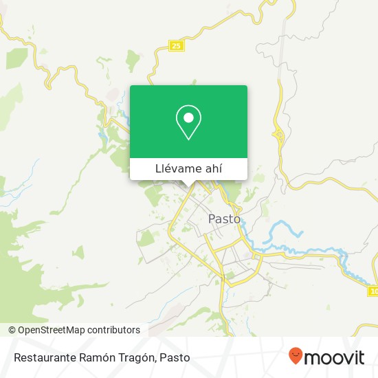 Mapa de Restaurante Ramón Tragón, Carrera 39 Comuna 9, Pasto, 520002