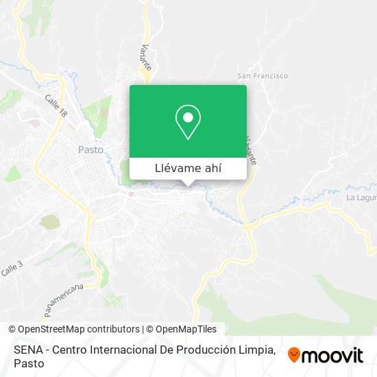 Mapa de SENA - Centro Internacional De Producción Limpia