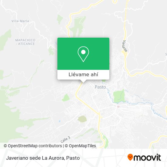 Mapa de Javeriano sede La Aurora