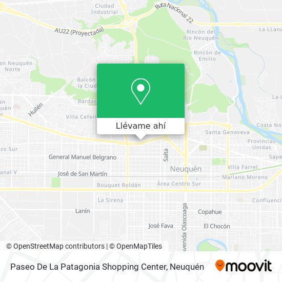 Mapa de Paseo De La Patagonia Shopping Center