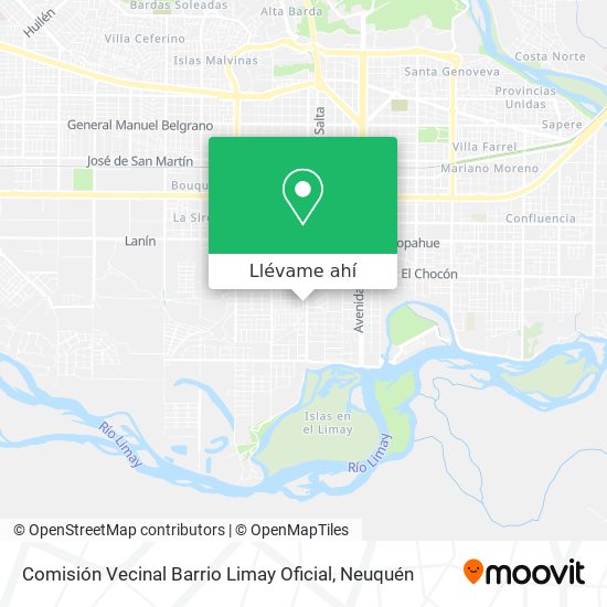 Mapa de Comisión Vecinal Barrio Limay Oficial