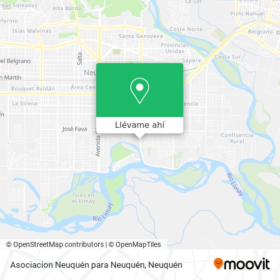 Mapa de Asociacion Neuquén para Neuquén