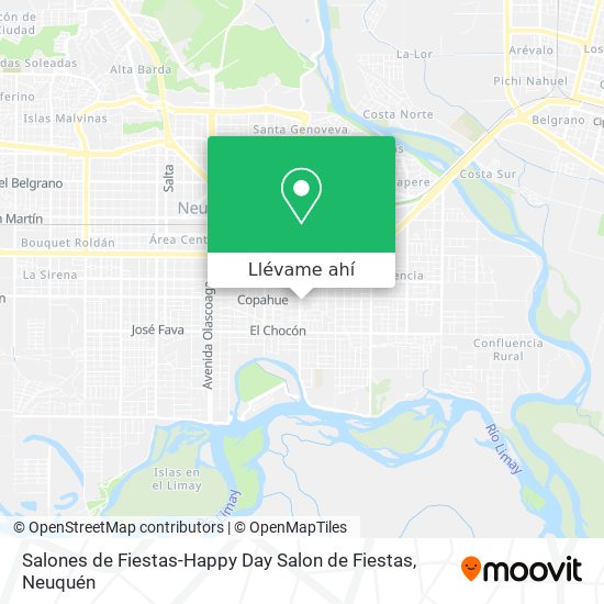 Mapa de Salones de Fiestas-Happy Day Salon de Fiestas
