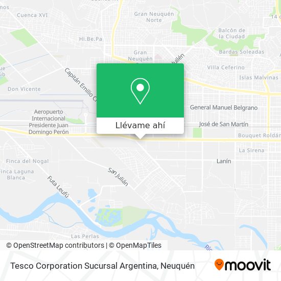 Mapa de Tesco Corporation Sucursal Argentina