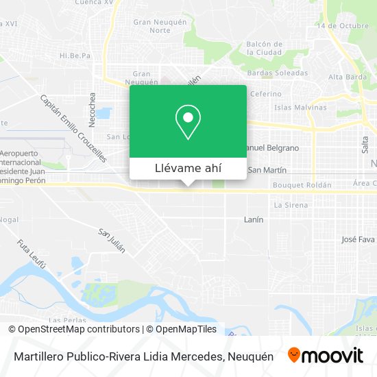 Mapa de Martillero Publico-Rivera Lidia Mercedes