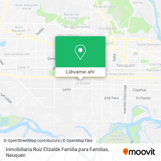 Mapa de Inmobiliaria Ruiz Elizalde Familia para Familias