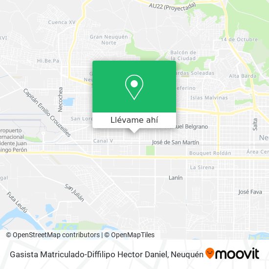 Mapa de Gasista Matriculado-Diffilipo Hector Daniel