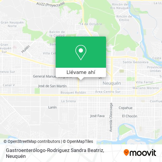 Mapa de Gastroenterólogo-Rodriguez Sandra Beatriz