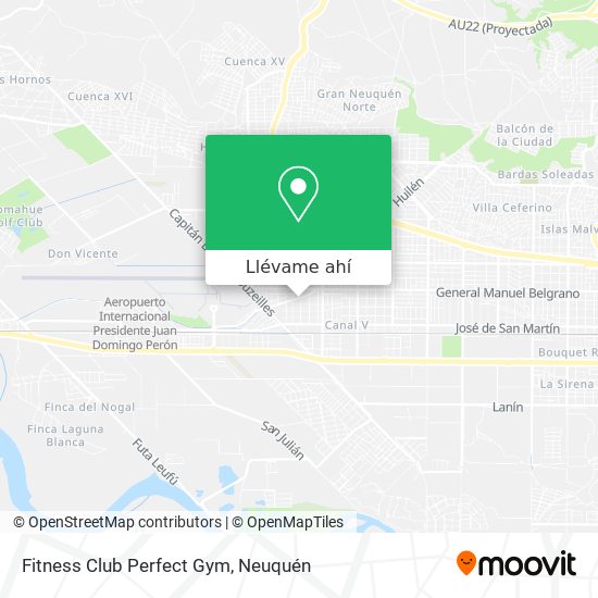 Mapa de Fitness Club Perfect Gym