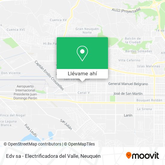 Mapa de Edv sa - Electrificadora del Valle