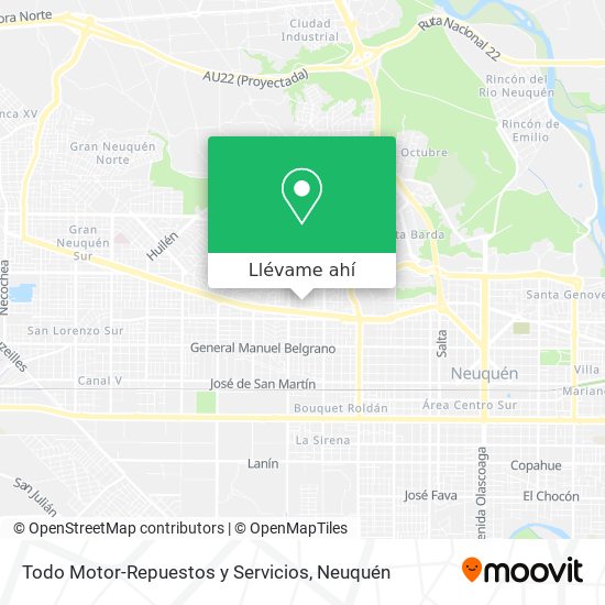 Mapa de Todo Motor-Repuestos y Servicios