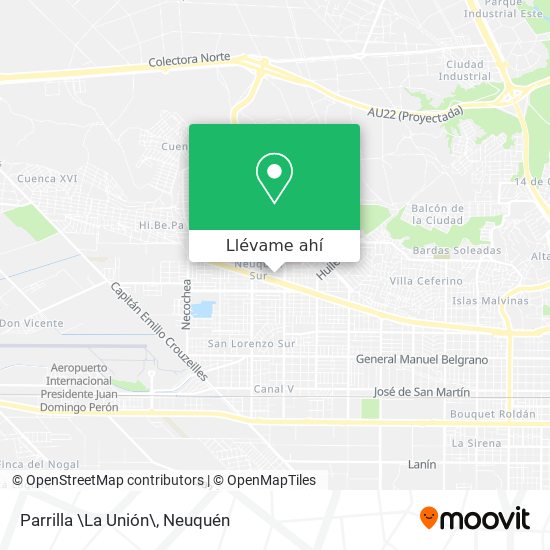 Mapa de Parrilla \La Unión\
