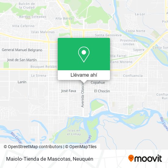 Mapa de Maiolo-Tienda de Mascotas