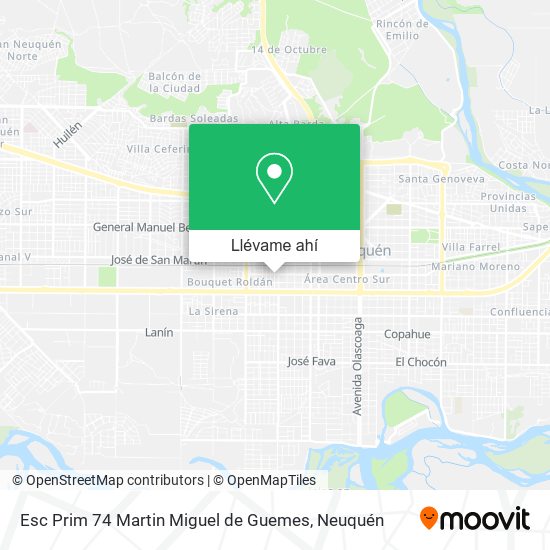 Mapa de Esc Prim 74 Martin Miguel de Guemes