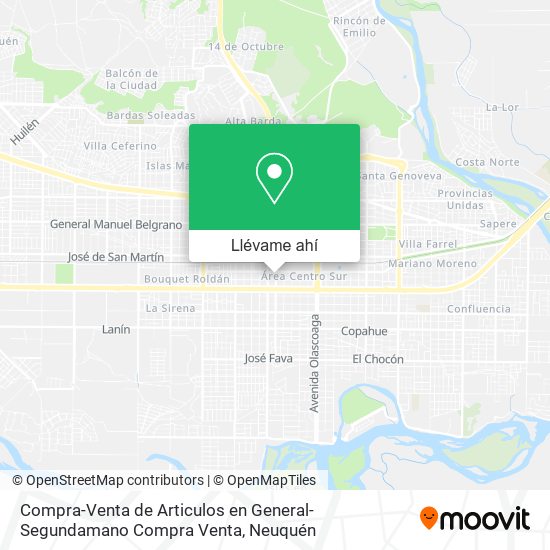 Mapa de Compra-Venta de Articulos en General-Segundamano Compra Venta