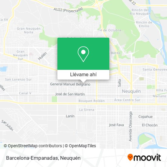 Mapa de Barcelona-Empanadas
