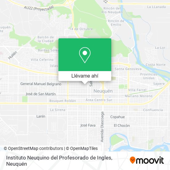 Mapa de Instituto Neuquino del Profesorado de Ingles