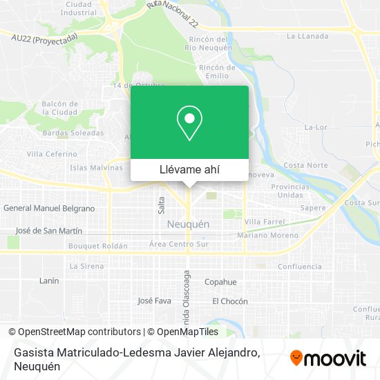 Mapa de Gasista Matriculado-Ledesma Javier Alejandro