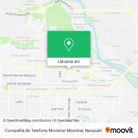 Mapa de Compañía de Telefono Movistar-Movistar