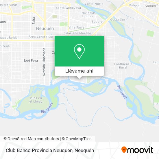 Mapa de Club Banco Provincia Neuquén