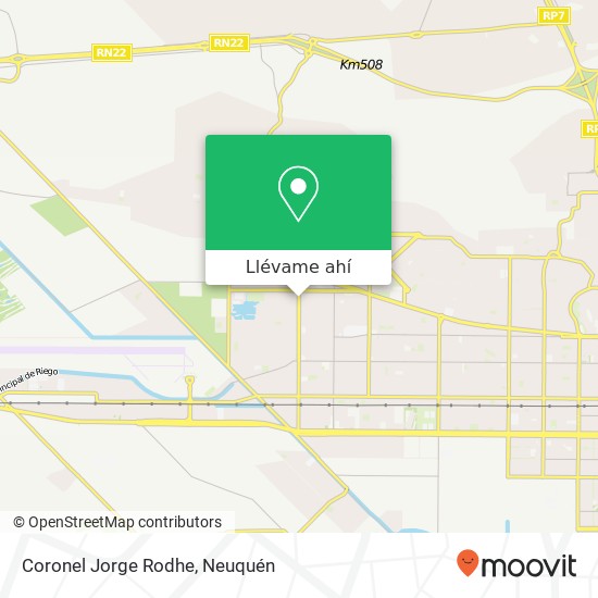 Mapa de Coronel Jorge Rodhe