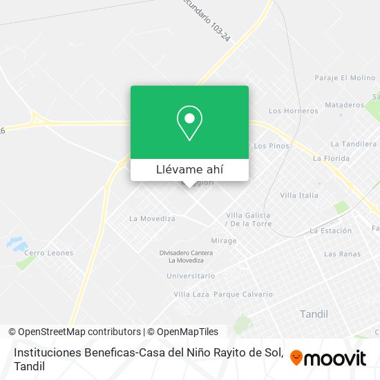 Mapa de Instituciones Beneficas-Casa del Niño Rayito de Sol