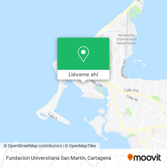 Mapa de Fundacion Universitaria San Martin