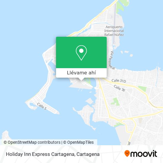 Mapa de Holiday Inn Express Cartagena