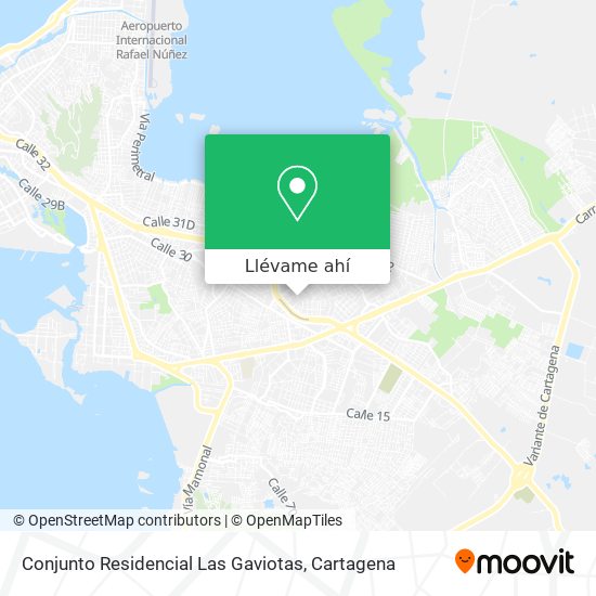 Mapa de Conjunto Residencial Las Gaviotas
