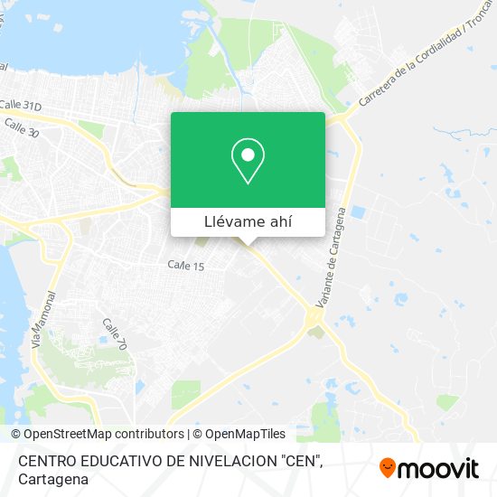 Mapa de CENTRO EDUCATIVO DE NIVELACION "CEN"