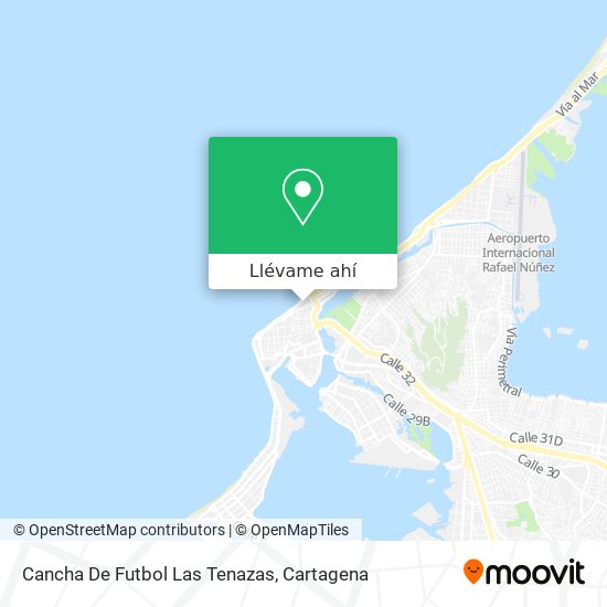 Mapa de Cancha De Futbol Las Tenazas