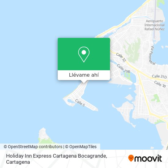 Mapa de Holiday Inn Express Cartagena Bocagrande