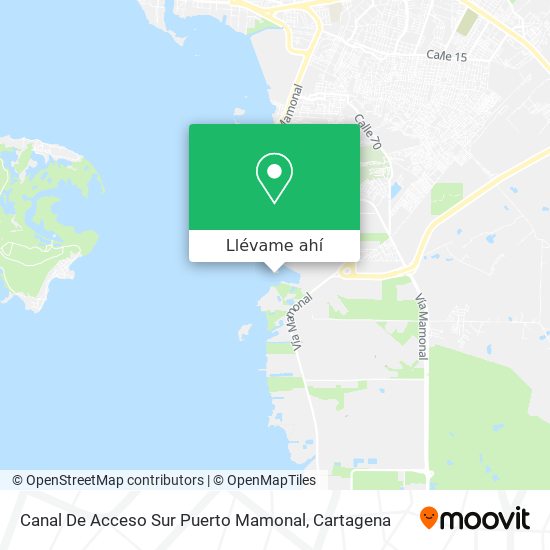 Mapa de Canal De Acceso Sur Puerto Mamonal