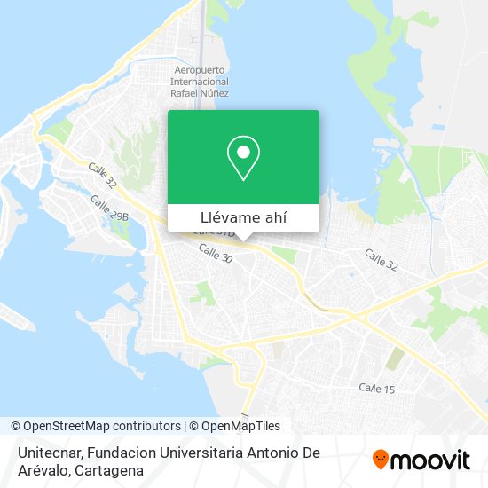Mapa de Unitecnar, Fundacion Universitaria Antonio De Arévalo