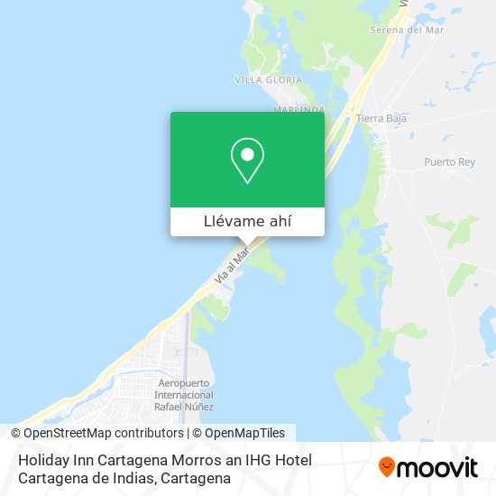 Mapa de Holiday Inn Cartagena Morros an IHG Hotel Cartagena de Indias
