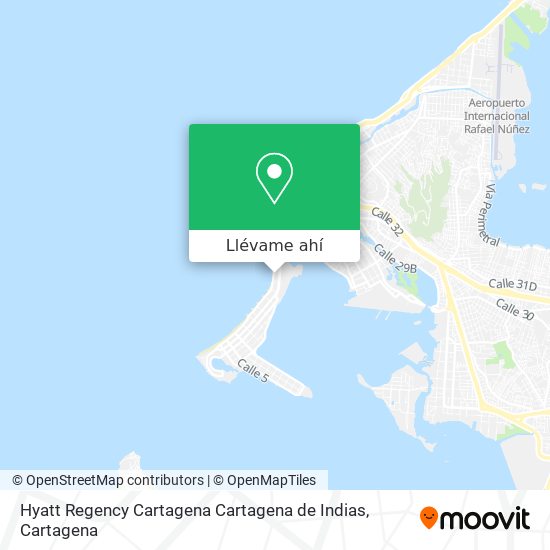 Mapa de Hyatt Regency Cartagena Cartagena de Indias