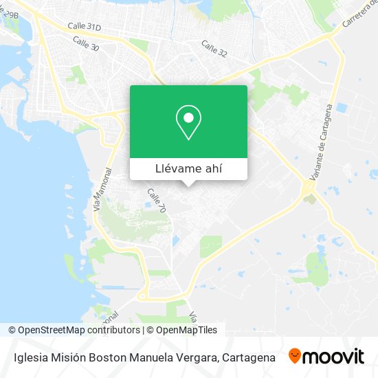 Mapa de Iglesia Misión Boston Manuela Vergara