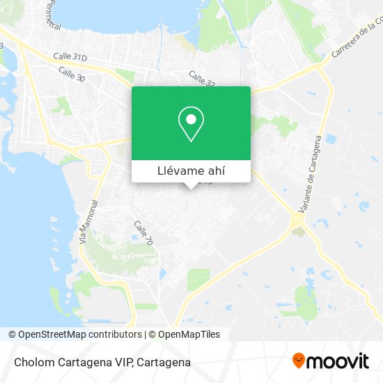 Mapa de Cholom Cartagena VIP
