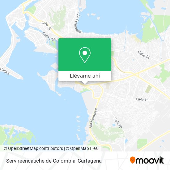Mapa de Servireencauche de Colombia